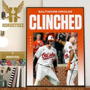 The Baltimore Orioles Clinched A Playoff Spot For The First Time Since 2016 Take October Orioles Home Decor Poster Canvas