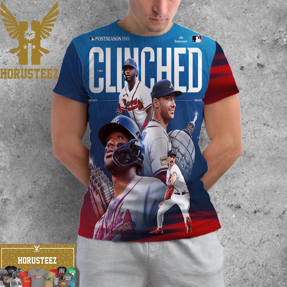 The First Team Clinched 2023 MLB Postseason Are Atlanta Braves All Over Print Shirt