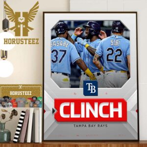 The Tampa Bay Rays Clinch 2023 MLB Postseason Spots Home Decor Poster Canvas