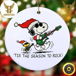 Tis The Season To Rock Snoopy And Woodstock Christmas Ornament Snoopy Christmas Tree Decorations Christmas Ornament