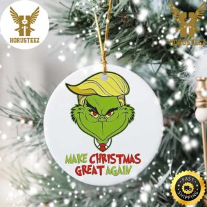Trump The Grinch Face Funny Christmas Grinch Tree Decorations Christmas Ornament