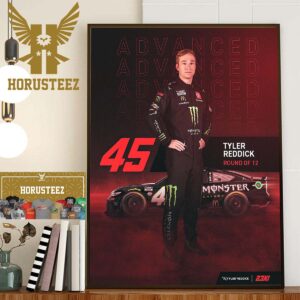 Tyler Reddick Wins At Kansas Speedway And Advances To The NASCAR Playoffs Round Of 12 Home Decor Poster Canvas