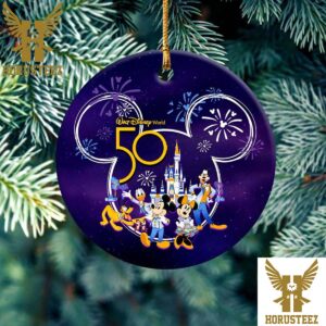 Walt Disney World 50th Anniversary Gift For Fans Christmas Tree Decorations Ornament
