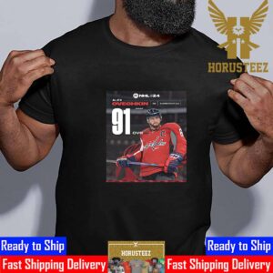 Washington Capitals Alex Ovechkin In EA Sports NHL 24 Rating Unisex T-Shirt