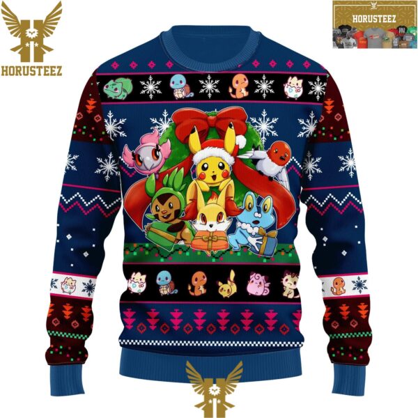 Xmas Gifts Anime Pokemon Christmas Holiday Ugly Sweater