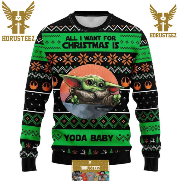 Yoda Baby For Christmas Star Wars Funny Christmas Ugly Sweater