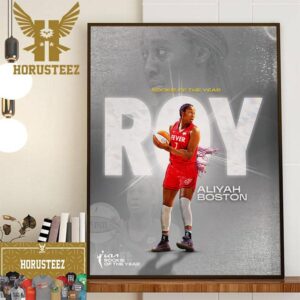 2023 KIA WNBA Rookie Of The Year Is Aliyah Boston Home Decor Poster Canvas