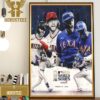 Texas Rangers Are 2023 American League Champions And Next Stop MLB World Series Home Decor Poster Canvas