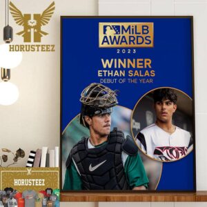 2023 Minor League Baseball Awards Ethan Salas Takes Home Minor League Debut Of The Year Home Decor Poster Canvas