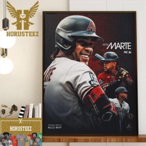 2023 National League MVP Is Ketel Marte Arizona Diamondbacks Home Decor Poster Canvas