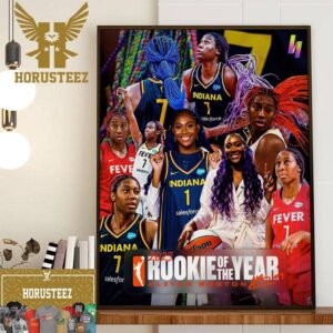 2023 WNBA Rookie Of The Year Is Aliyah Boston Indiana Fever Home Decor Poster Canvas
