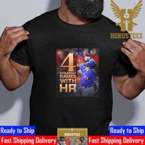Adolis Garcia 4 Straight MLB Postseason Games With HR Unisex T-Shirt