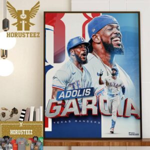 Adolis Garcia Grand Slam in MLB Postseason 2023 Home Decor Poster Canvas