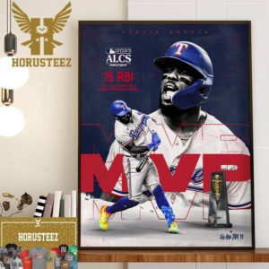 Adolis Garcia MVP ALCS MLB 2023 With 15 RBI Home Decor Poster Canvas