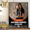 Aja Wilson x Las Vegas Aces 2023 WNBA Champion x Finals MVP Home Decor Poster Canvas