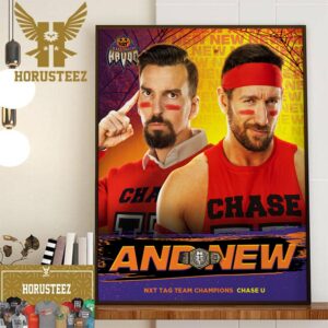 Andre Chase And Duke Hudson Are The New WWE NXT Tag Team Champions Home Decor Poster Canvas