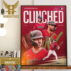 Arizona Diamondbacks Clinched MLB Postseason 2023 Home Decor Poster Canvas