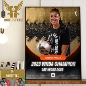 Candace Parker x Las Vegas Aces 2023 WNBA Champion Home Decor Poster Canvas
