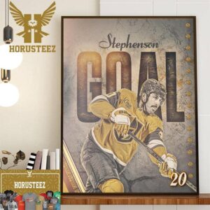 Chandler Stephenson Scores The Very First Goal Of Vegas Golden Knights 7th Season Home Decor Poster Canvas