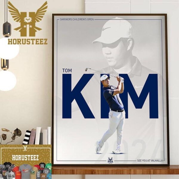 Congrats Tom Kim Back-To-Back At The Shriners Childrens Open And The Third Career PGA Tour Victory Home Decor Poster Canvas