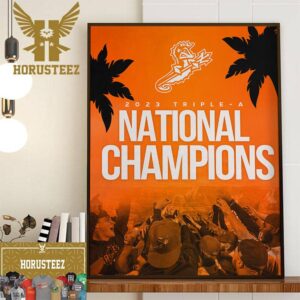 Congratulations Norfolk Tides Are 2023 Triple-A National Champions Home Decor Poster Canvas