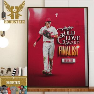 Congratulations to Bryson Stott 2023 Rawlings Gold Glove Award Finalist Home Decor Poster Canvas