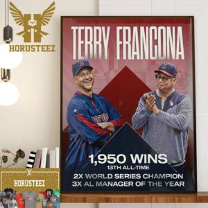 Congratulations to Coach Terry Francona With A Great Career In MLB Home Decor Poster Canvas