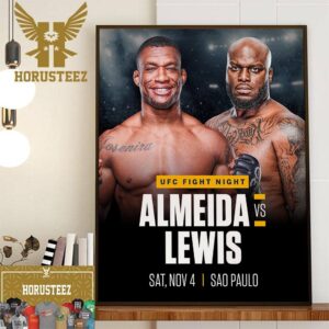 Derrick Lewis Vs Jailton Almeida at UFC Fight Night Home Decor Poster Canvas