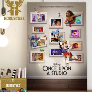 Disney Once Upon A Studio Official Poster Home Decorations Poster Canvas