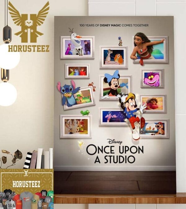 Disney Once Upon A Studio Official Poster Home Decorations Poster Canvas