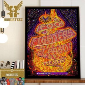 Foo Fighters at Don Haskins Center El Paso Texas October 5th 2023 Home Decor Poster Canvas