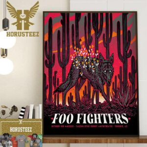 Foo Fighters at Talking Stick Resort Amphitheater Phoenix AZ October 3rd 2023 Home Decor Poster Canvas