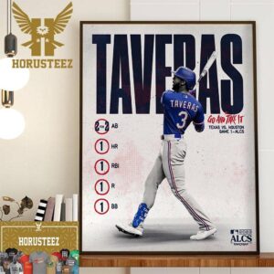 Go And Take It Leody Taveras Texas Rangers Vs Houston Astros Game 1 ALCS MLB Postseason Home Decor Poster Canvas