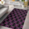 Gucci Black Mix Logo For Living Room Bedroom Luxury Brand Carpet Rug Limited Edition