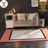 Gucci Black Stripe Mix Gold Logo For Living Room Bedroom Luxury Brand Carpet Rug Limited Edition
