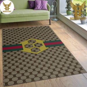 Gucci Brown Mix Color Luxury Brand Carpet Rug Limited Edition