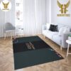 Gucci Dark Black Color Luxury Brand Carpet Rug Limited Edition
