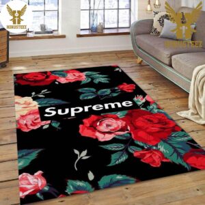 Gucci Ft Supreme Luxury Brand Rug Living Room And Bed Room Rug Home Decor