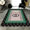 Gucci Green Color Luxury Brand Carpet Rug Limited Edition
