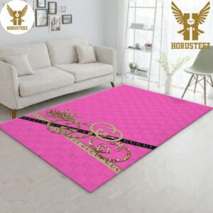 Gucci Queen Pink Luxury Brand Carpet Rug Limited Edition