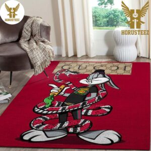 Gucci Rabbit Snake Luxury Brand Carpet Rug Limited Edition