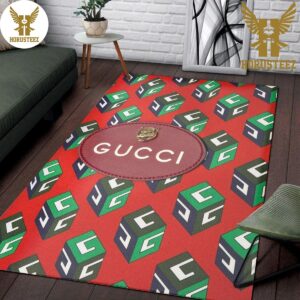 Gucci Red Tiger Luxury Brand Carpet Rug Limited Edition