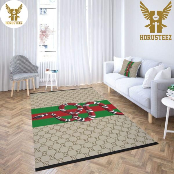 Gucci Retro Snake Luxury Brand Carpet Rug Limited Edition