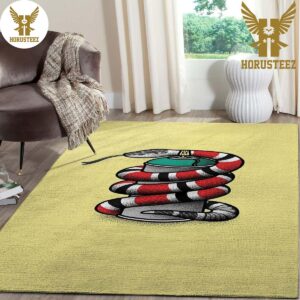 Gucci Snake Mix Gold Luxury Brand Carpet Rug Limited Edition