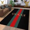 Gucci Stripe Brown Luxury Brand Carpet Rug Limited Edition