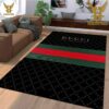 Gucci Supreme Snake Black Green Luxury Brand Carpet Rug Limited Edition