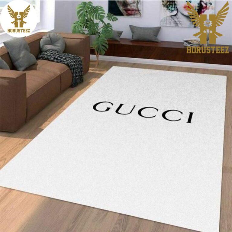 Gucci Navy Color Luxury Brand Carpet Rug Limited Edition - Horusteez