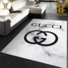Gucci White Mix Black Red Luxury Brand Carpet Rug Limited Edition