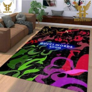 Gucci Words Room Luxury Brand Carpet Rug Limited Edition