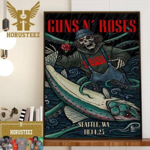 Guns N Roses Show at Seattle Washington October 14th 2023 Home Decor Poster Canvas